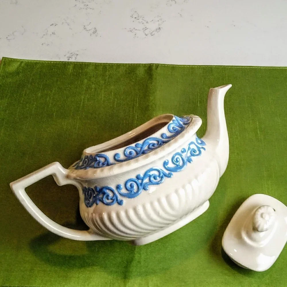 Georgian Gibsons Staffordshire Ceramic Teapot